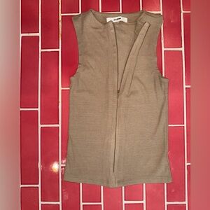 Joah Brown Invisible Zip Tank Top
